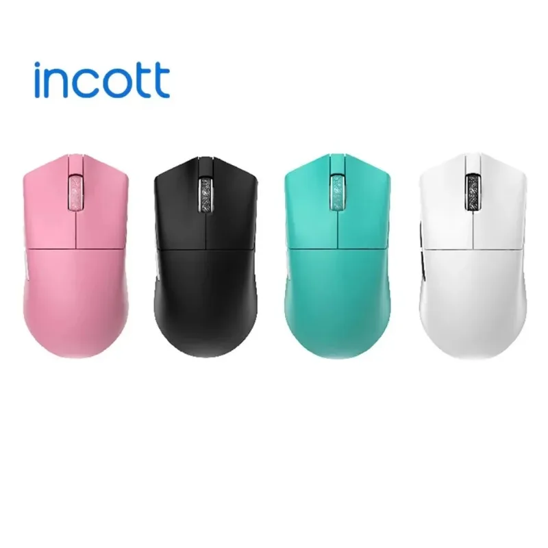 

Incott 029 Pro Gamer Mouse Three Mode 1K/8K Bluetooth PAW3395 Light Weight Gasket Ergonomics Wireless Mouse Durable Player Gifts