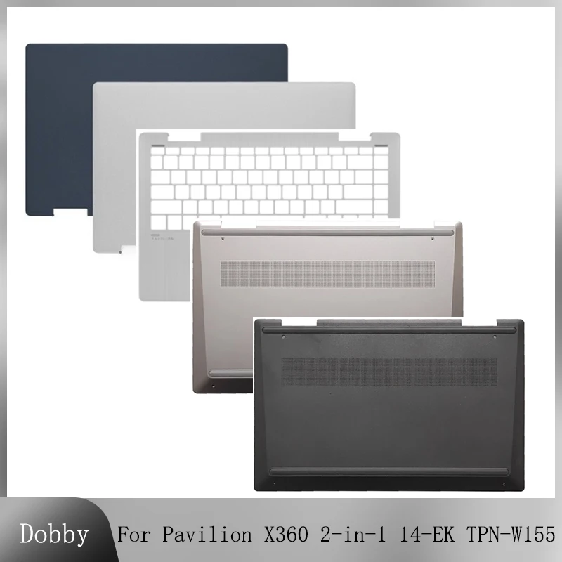 

For Pavilion X360 2-in-1 14-EK TPN-W155 LCD Rear Lid Back Cover Palmrest Upper Bottom Case Shell Silver N09441-001 N09473-001