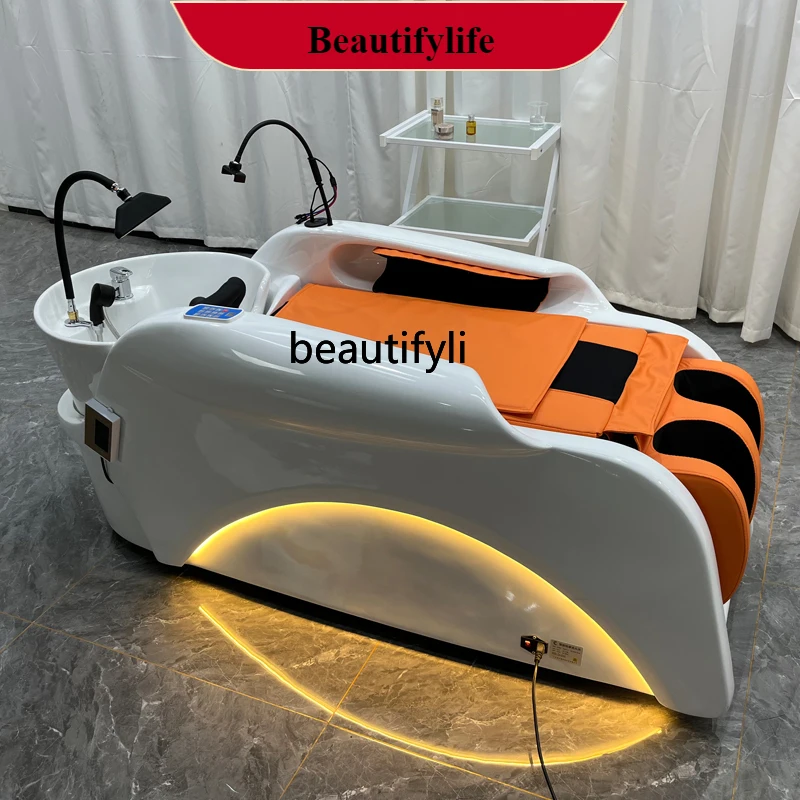 

Automatic Intelligent Electric Massage Shampoo Bed Barber Shop Hair Salon Beauty Hair Head Treatment Fumigation Electric Bed