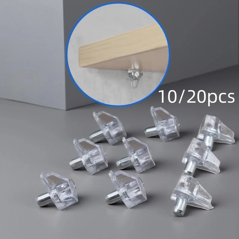 10/20pcs transparent bracket suitable for fixing cabinets shoe cabinets DIY expanding cabinet capacity ideal furniture bracket