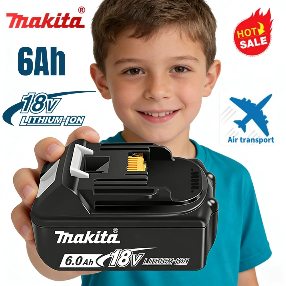 

100% original makita battery, 18v Tools Lithium Battery 6Ah for makita DTW700 DDF487 DTD173 DGA404 HR140D DJV182