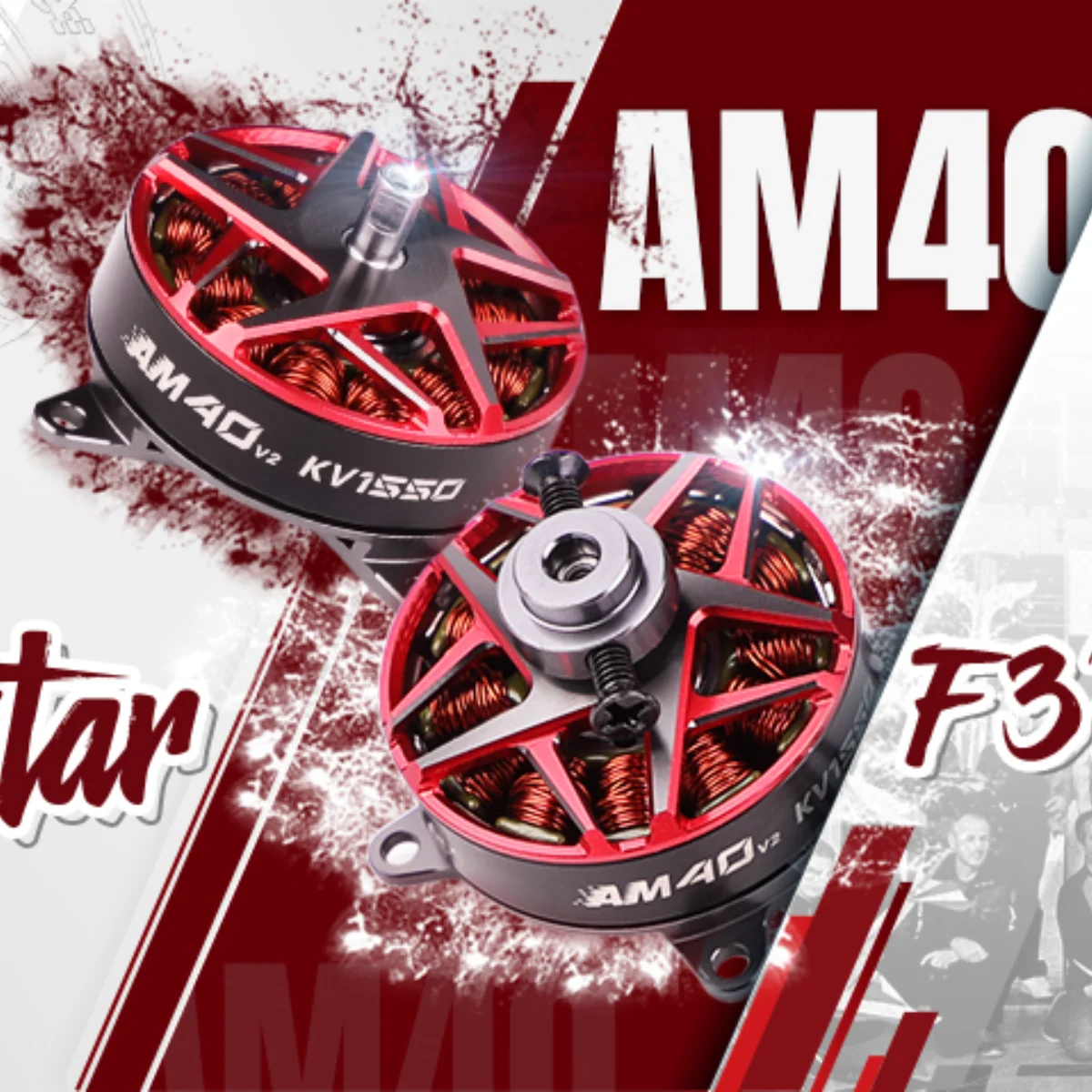 T-MOTOR AM40 V2 4D 2-3S KV1550 KV1880 for Indoor/Outdoor 4D EPP Plane Fixed Wing Drone DIY PARTS
