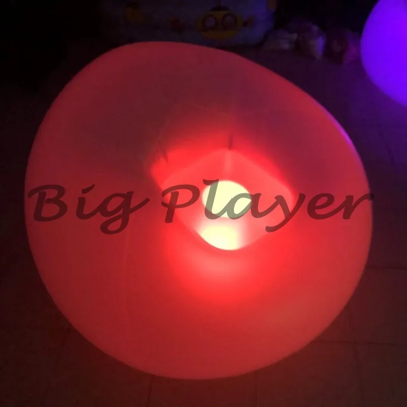

Luminous Lazy Inflatable Sofa Camping Stool LED Remote Control 16-color Light-changing Outdoor Foldable Inflatable Stool