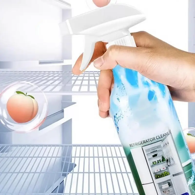 Fridge Freezer Spray 500ml Ice Machine Cleaner Refrigerator Cleaner Solution Food Grade Liquid Descaler Household Item