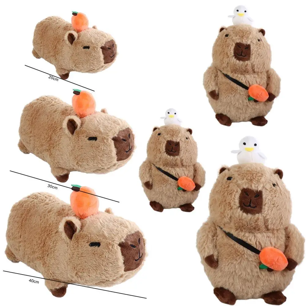 Animals Simulation Capybara Plush Toy Capybara Simulation Capybara Plush Doll Cloth Doll Soft Capybara Stuffed Toy Christmas Toy