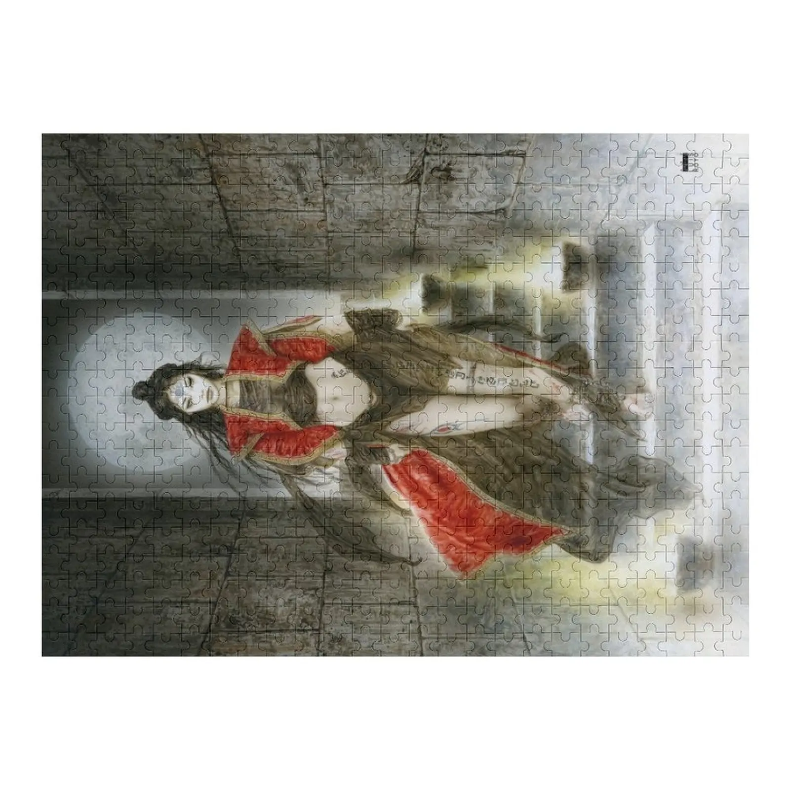 

THE DESCENT OF THE FOURTH MOON - LUIS ROYO Jigsaw Puzzle Customs With Photo Personalized Gifts Personalized Gift Married Puzzle