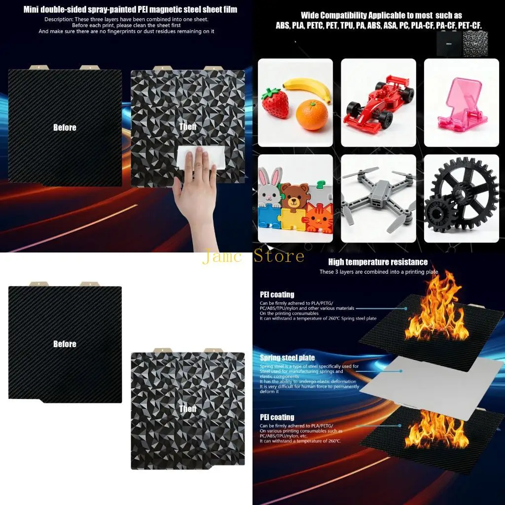 

LX0B Требуется профессиональный коллектор для печати из камня PEI 184 мм с защитой от углеродистой текстуры