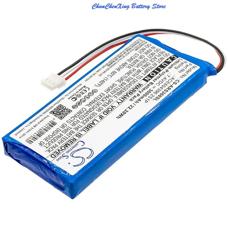 

Cameron Sino 3000mAh Battery for AAronia Spectran HF-Rev.3, Spectran HF-V4 Analyzer,Spectran NF Analyzer