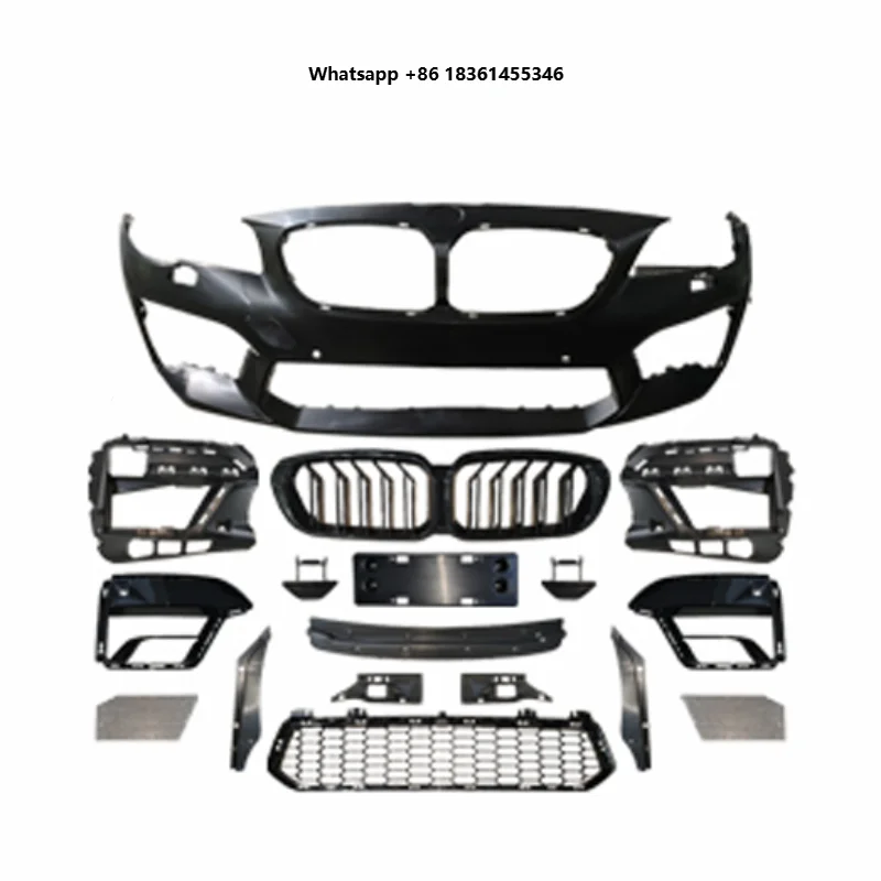 

For 5 Series F10 2010-2017 Upgrade To M5CS G30 F90 Style Front+Rear Bumper Assembly Side Skirt Aut Dream Garage New Body Kit