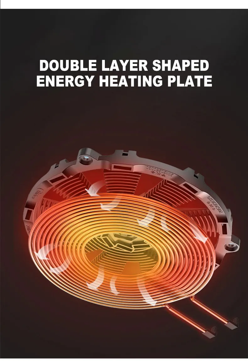 3000W Commercial Induction Cooker Double-headed Cooktop Black Crystal Panel Multi-function High-power induction plate