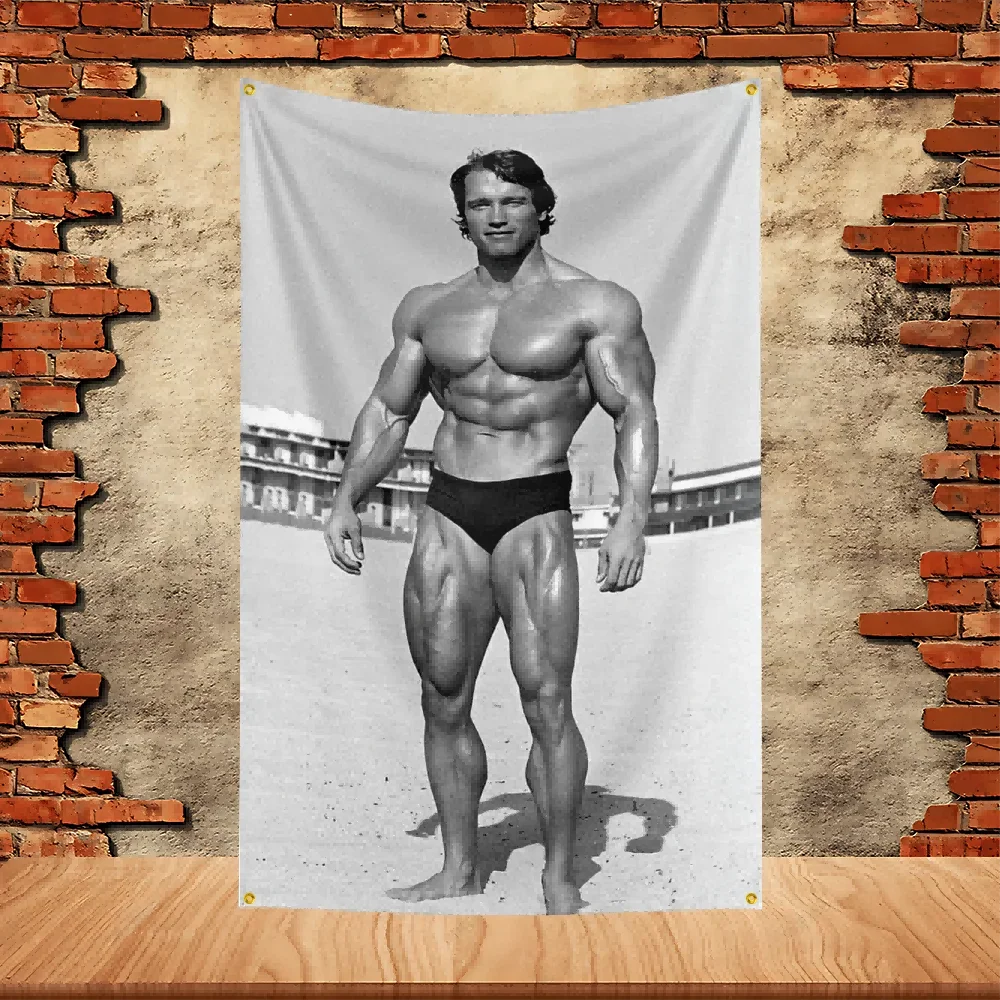 90X150ft Arnold Schwarzenegger Boxing Party Flag Polyester Printed Flag Banner Tapestry for Garden Garage Decoration Concert Fla