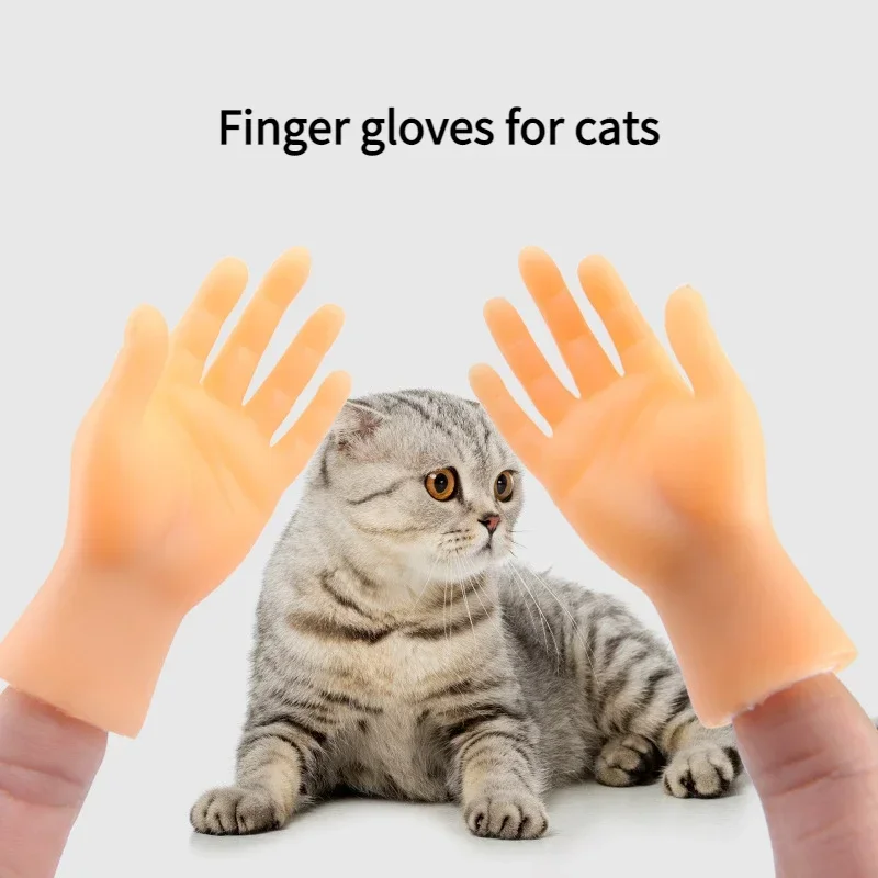 

Tiny Hands Finger Puppets Mini Hands Miniature Novelty Small Toys Creative Cat Pet Funny Gifts Cat Toy Accessories