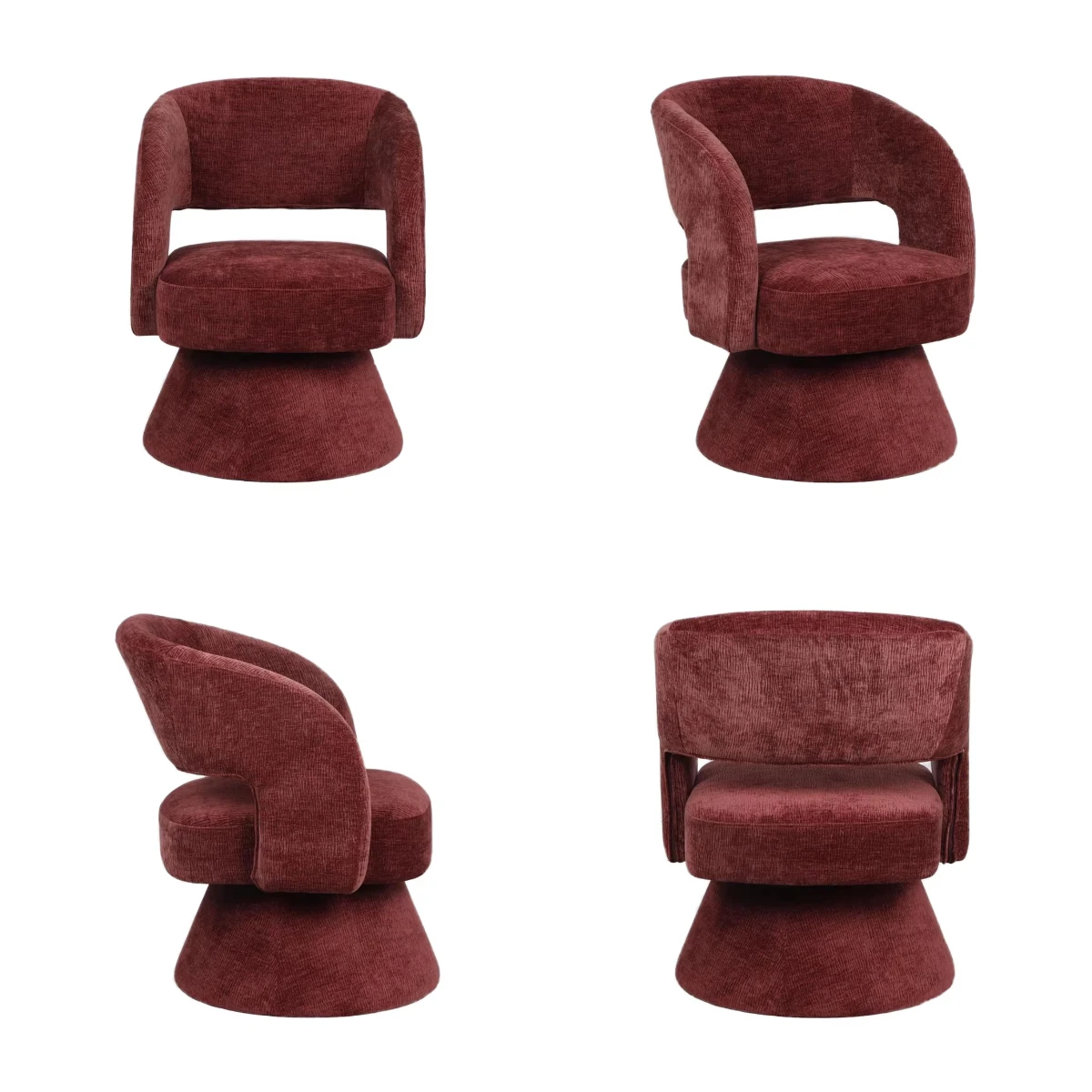Modern rotating single chair, single armchair, luxury design chair, hotel sofa chair, living room armchair