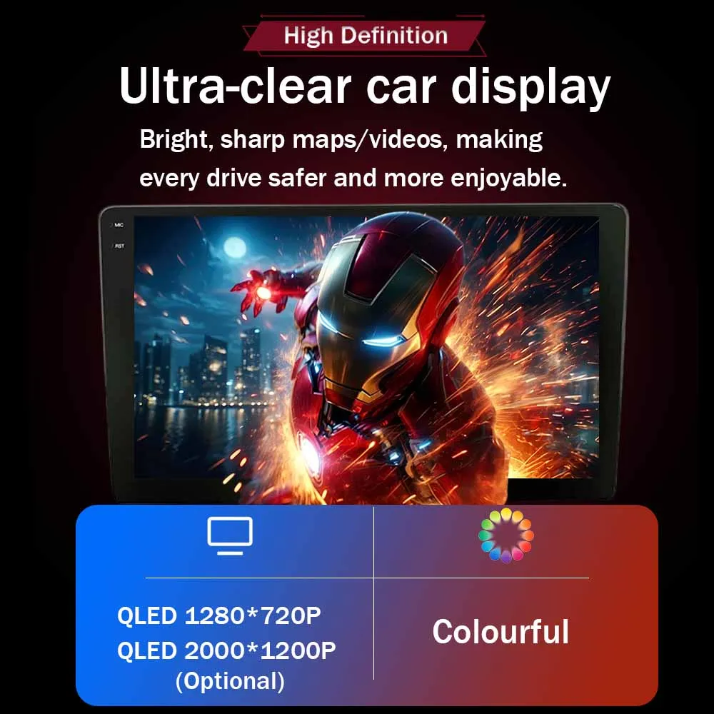 2 DIN اللاسلكية Carplay شاشة ستيريو الوسائط المتعددة الملاحة لاعب رئيس وحدة أندرويد 15 نظام تحديد المواقع لهوندا Stepwgn 2009-2015 راديو RHD