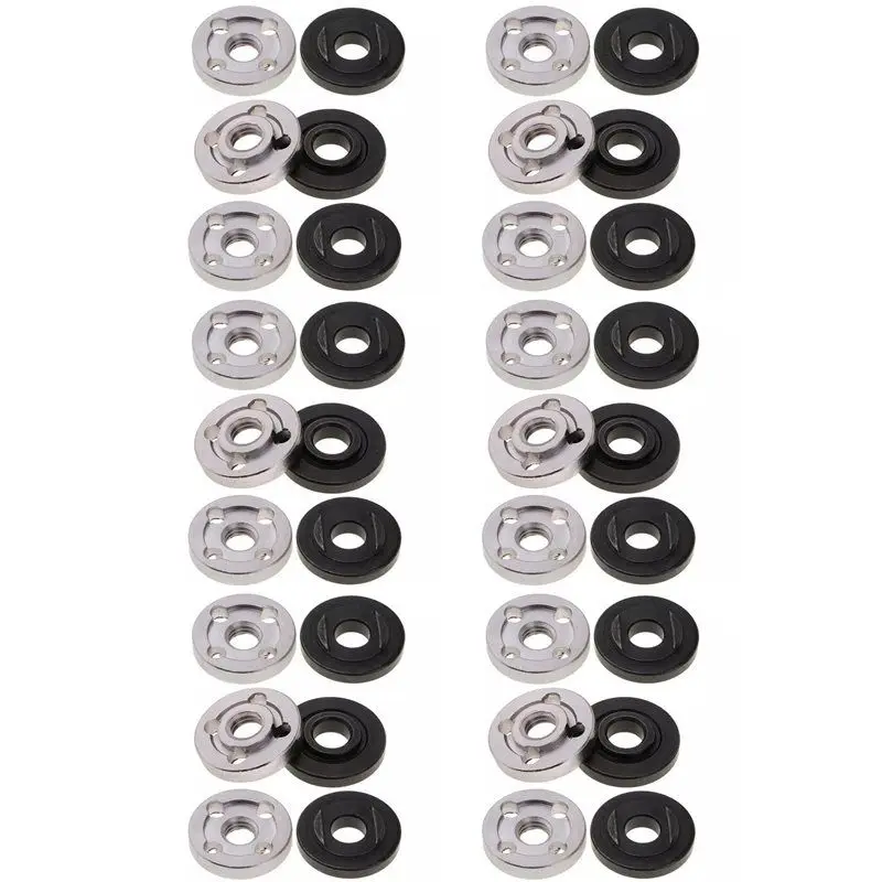 A53Q-36Pcs Lock Nuts Flange For 9523 Nut Inner Outer Kit Angle Grinder Tool 2 Specifications-Toothless, Toothed