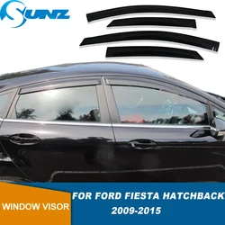 Weathershields For Ford Fiesta Hatchback 2009 2010 2011 2012 2013 2014 2015 Window Visor Vent Shades Sun Rain Deflector Guard