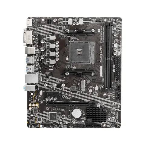MSI A520M-A PRO 마더보드 지원 5600G 5700X3D 5800X3D CPU 2xDDR4 4600MHz NVME M.2 PCIe 3.0 mATX AM4 메인보드