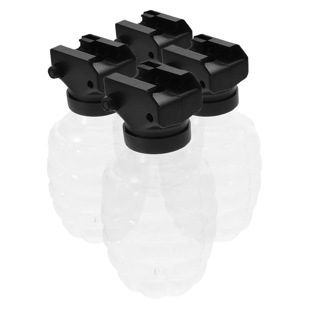 4 مجموعات من زجاجات الأناناس طقم محوّل زجاجات عرض بلاستيكية قابلة لإعادة الاستخدام لتخزين الخرز زجاجة صغيرة مدمجة مع غطاء قوي #3