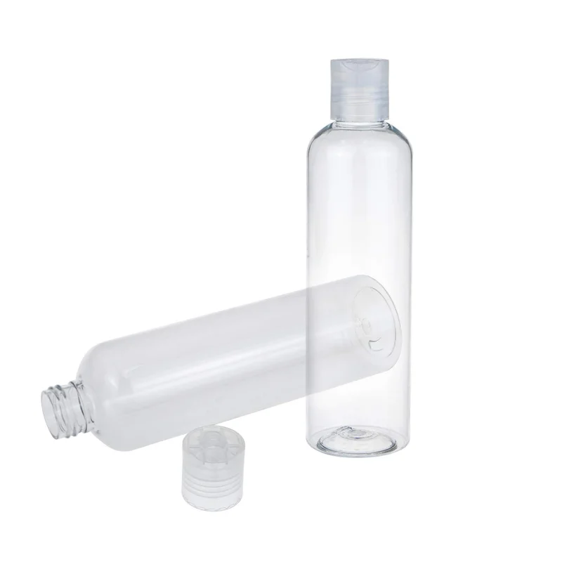 5/10pcs Clear Plastic Travel Bottles with Flip Cap Portable Containers with Funnel and Labels for Shampoo Conditioner Cosmet