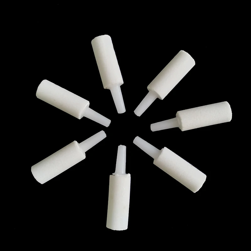 5 Stück Aquarium Mini Runde Mineral-Luftsteine Teich Fischbecken Pumpe Belüfter Hydroponische Sauerstoff-Luftsteine Zubehör
