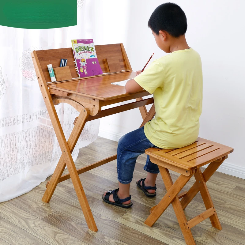 Children\'s Desk Folding Study Table Flip Desk Student Desk Complete Modern Minimalist Folding Table