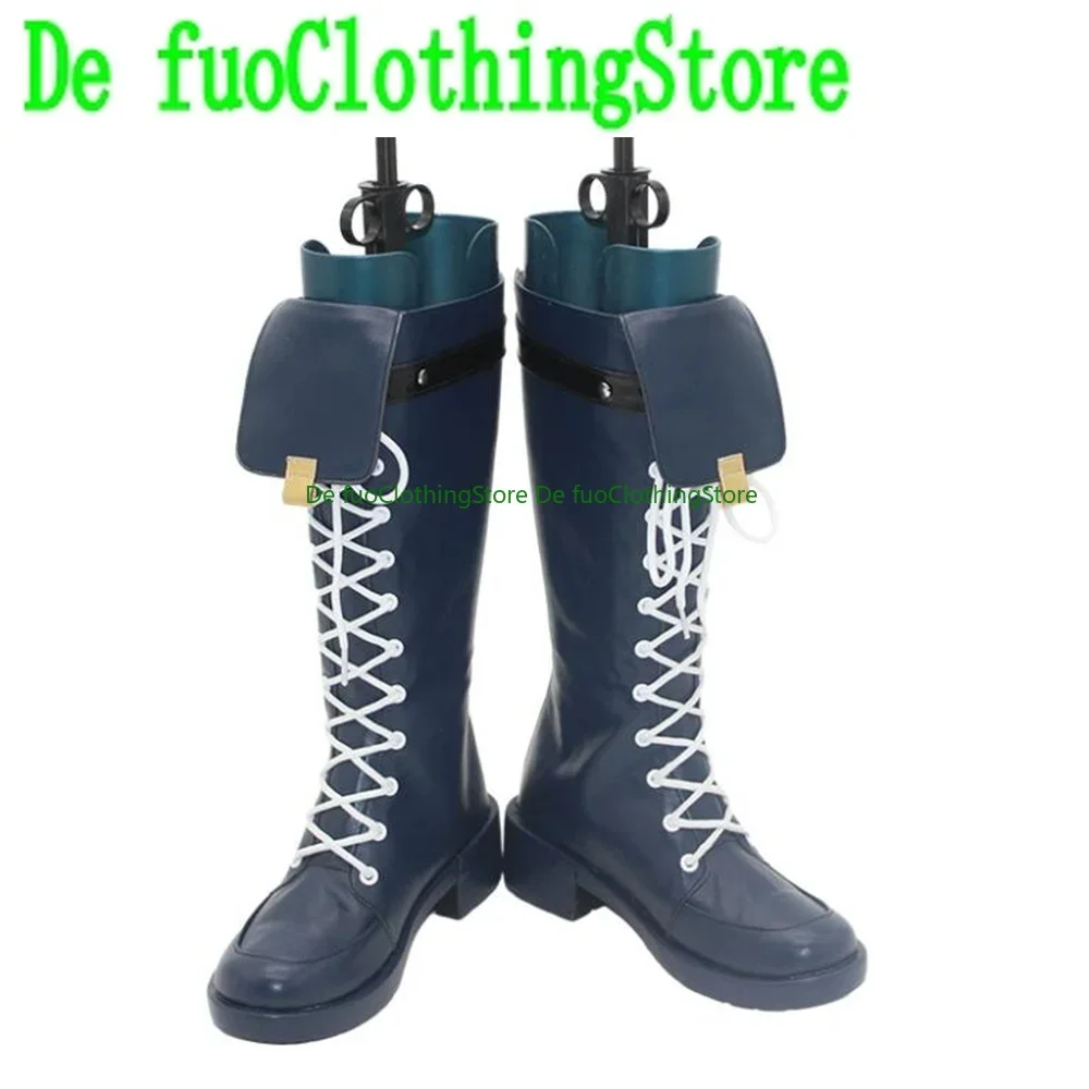 Igusa Haruka الأزرق الأرشيف تأثيري أحذية الأحذية لعبة أنيمي هالوين عيد الميلاد Defu متجر الأحذية