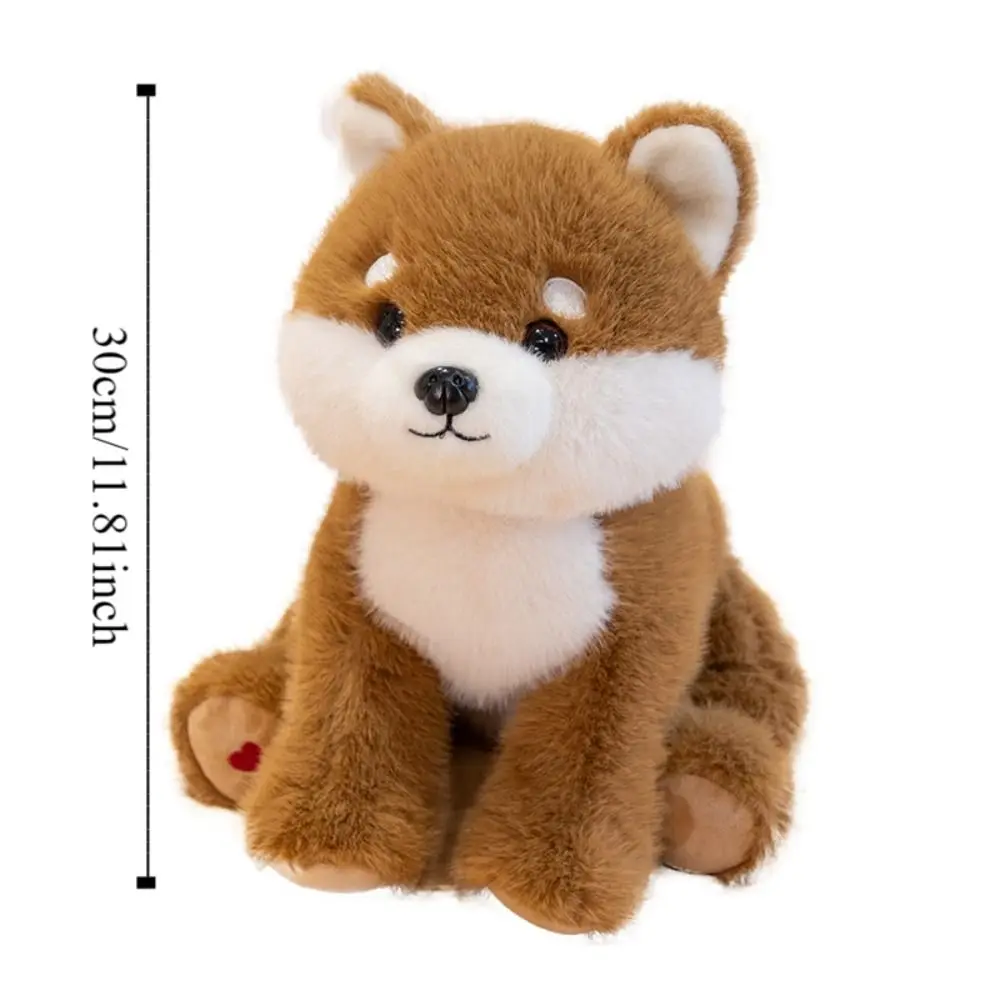Couché West Highland peluche jouet avec chaîne animaux en peluche Simulation Akita chien Husky moelleux peluche chiot poupée enfants jouet