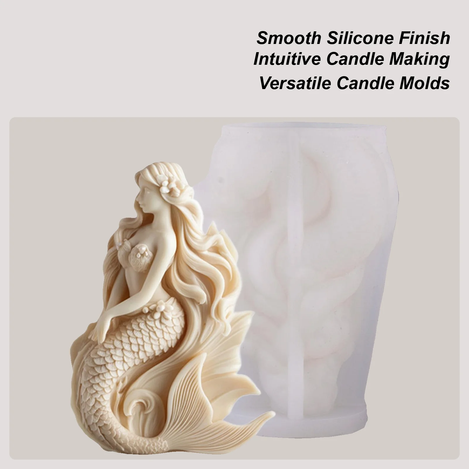 

Формы для свечей, силиконовые формы «Русалка», антипригарные многоразовые формы для декора стола, силиконовые формы для свечей для смолы, штукатурки, эпоксидного мыла, искусства и ремесел