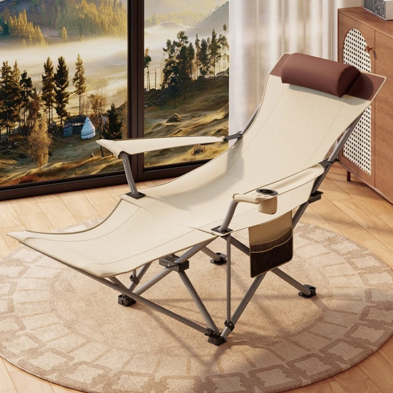 Camping portable reclining chair outdoor folding lightweight Fishing armchair comfortable backrest tumbonas plegables furniture