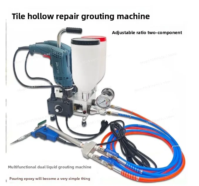 Adjustable ratio epoxy resin two-component high-pressure leak sealing injection machine