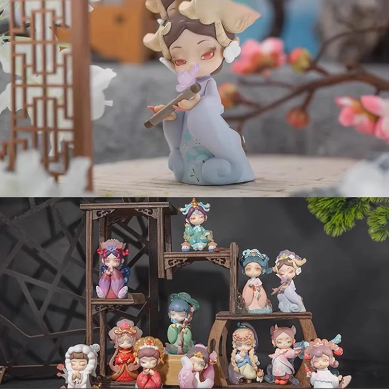 

Legend Of Zhen Huan Blind Box Spice Princess Flower Language Series Anime Figure Kawaii Model Designer Doll Gift Toys