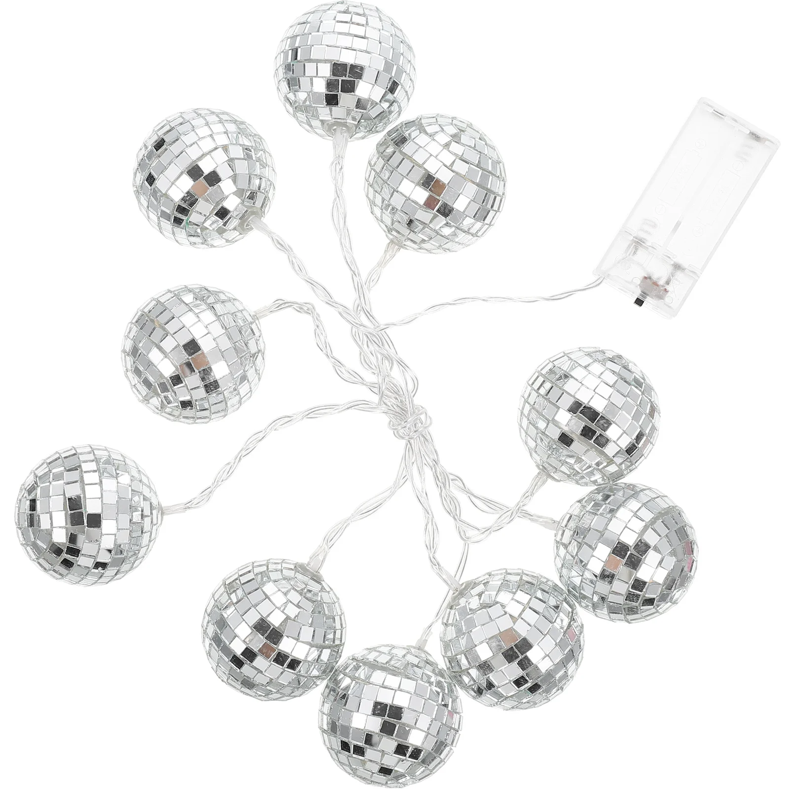 

Disco Ball LED Lights for Bedroom Christmas Party Supplies Xmas Ornaments Decor Home Hanging Decorations Indoor Mini