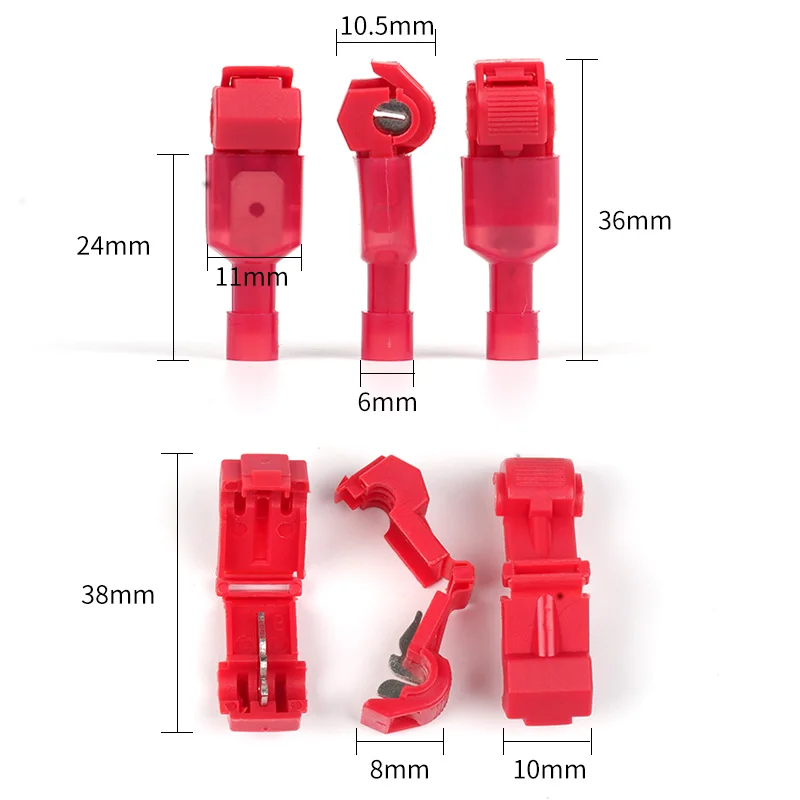 50Pcs(25set) Quick Electrical Cable Connectors Snap Splice Lock Wire Terminal Crimp Wire Connector Waterproof Electric Accessory