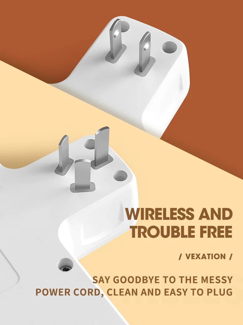 الاتحاد الأوروبي الولايات المتحدة التوصيل التيار المتناوب قطاع الطاقة المخرج Multiprise العالمي الحائط منفصلة التبديل المقبس مرشح الشبكة منافذ USB C شحن