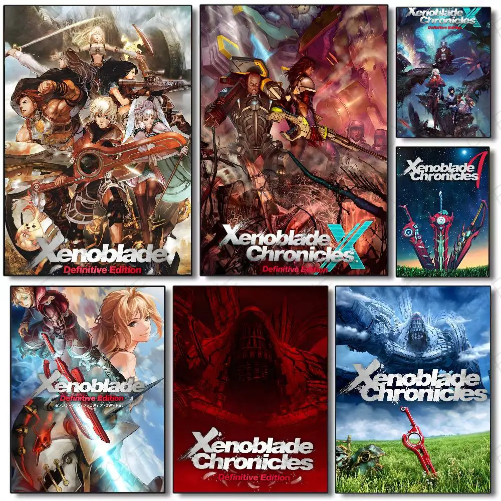 Game x-Xenoblade Chronicles Poster Wall Art Painting For Home Room Decoration Bedroom Wall Decor Canvases Waterproof Posters