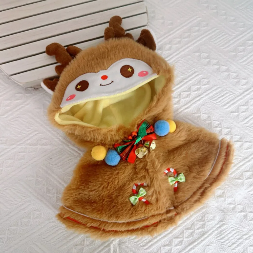 

Children's Gift Christmas Shawl 20CM Cotton Clothes Cloak Snowman Stuffed Clothes Suit Changing Outfit Clothes 20cm Cotton