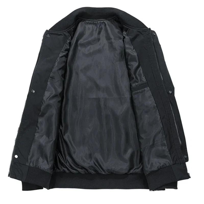 Autumn Plus Size Jacket Men\'s Pocket Loose Fashion Brand Coat 130kg 8XL Bomber Jacket Men Workwear Cargo Jacket Outwear