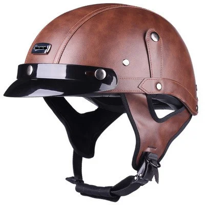 

2022 Chopper Biker Vintage Motorcycle Helmet Moto Bike DOT approved Open Half Face Free gift Motocross Helmets