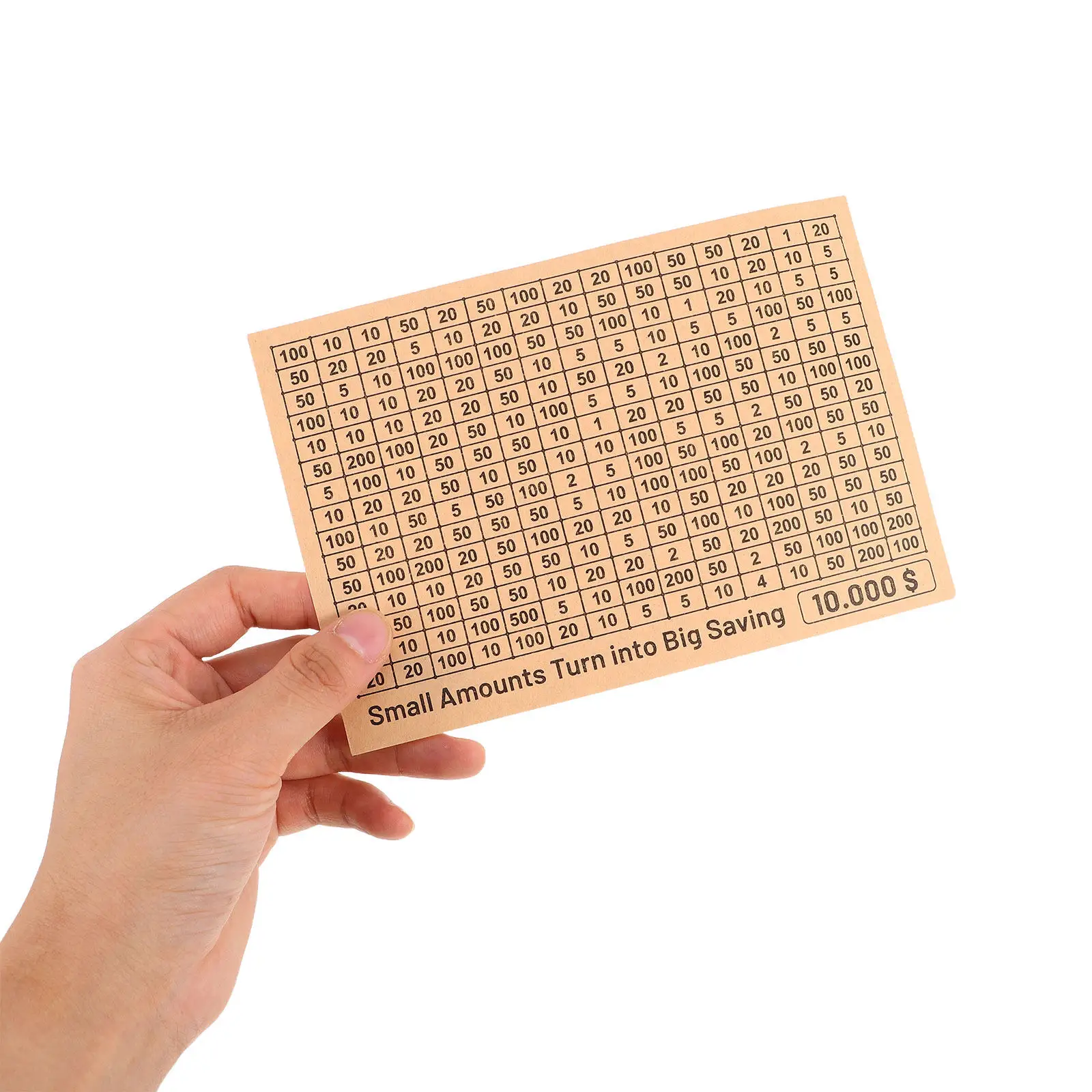 

8 Sheets Money Saving Tracker Sticker Sheets Stick-on Dollar Counting Stickers Compatible with All Savings Containers Family