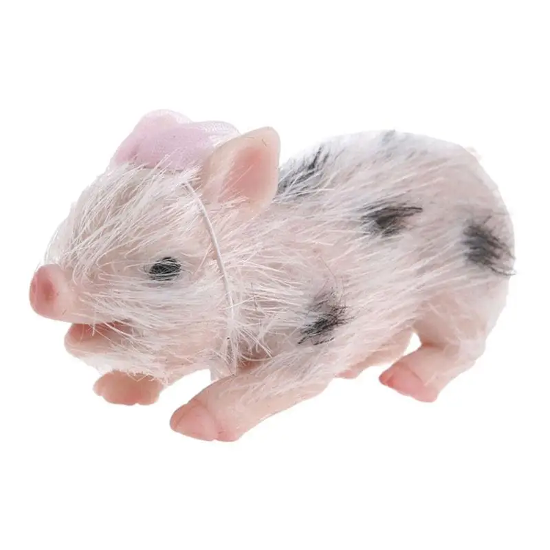 

Reborn Pig Silicone Piglet Reborn Stretchy Fake Animals Full Body Hand Silicone Baby Pig Kids Reborn Doll Collections