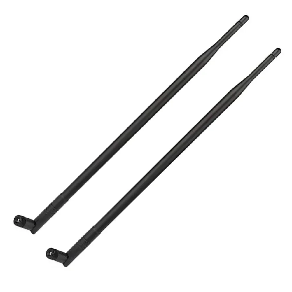 Black 9dBi RP-SMA Dual Band WiFi Antenna For 2.4GHz 5GHz Routers And USB PCI WiFi Adapters Stable Reliable Performance