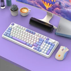 Nuovo K94 Bluetooth 2.4g 94 tasti tastiera Gamer per Laptop Desktop Pc sensazione meccanica tastiera da gioco tastiera Wireless luce Rgb