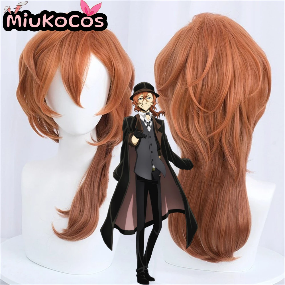 

В НАЛИЧИИ Chūya Nakahara Косплей Парик MiukoCosplay Аниме Bungo Stray Dogs Косплей