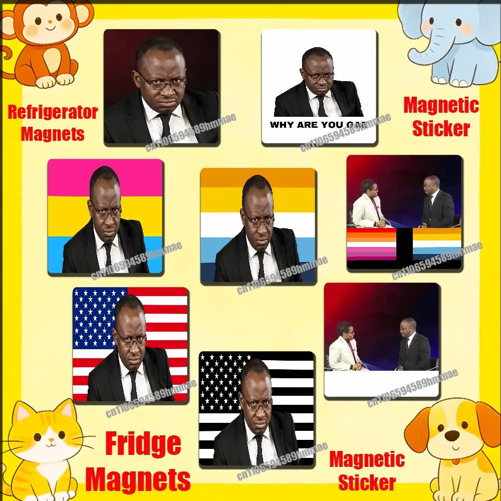 

For Why Are You Gae Meme Uganda USA America Fridge Freezer Refrigerator Magnets Kitchen Metal Cabinet Magnetic Sticker Card