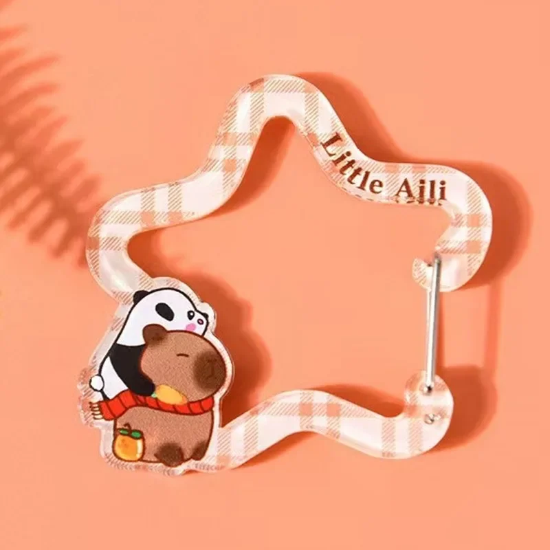 2025 Cartoon Anime Capybara Keychain Ins Kawaii Car Backpack Pendant Jewelry Birthday Gift