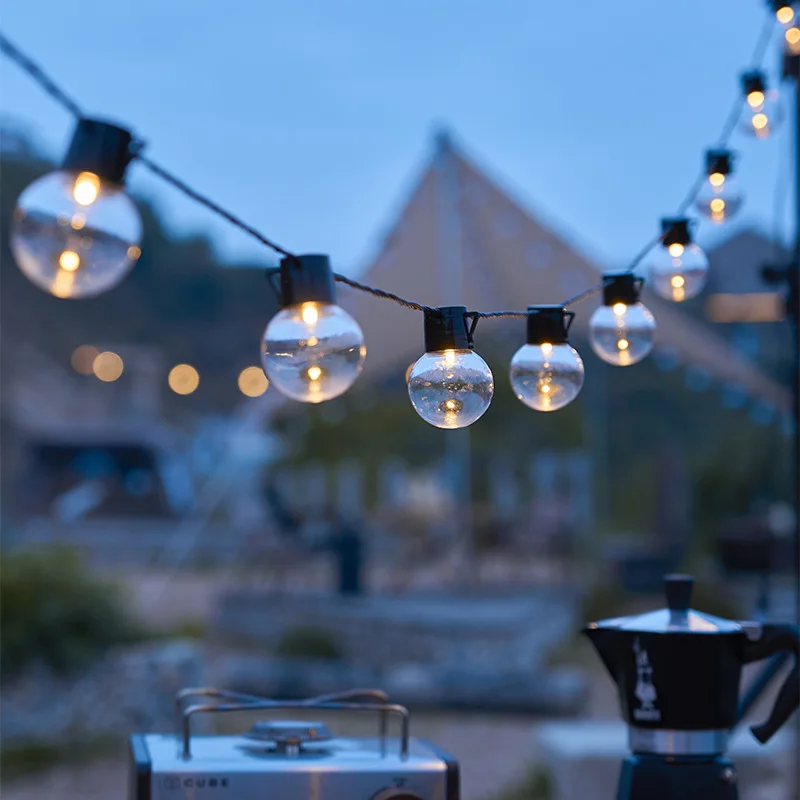 تسليط الضوء على كبيرة الشمسية شاتيربروف لمبة ضوء سلسلة أضواء في الهواء الطلق لحديقة عطلة الديكور أضواء اديسون مقاوم للماء 722 #4