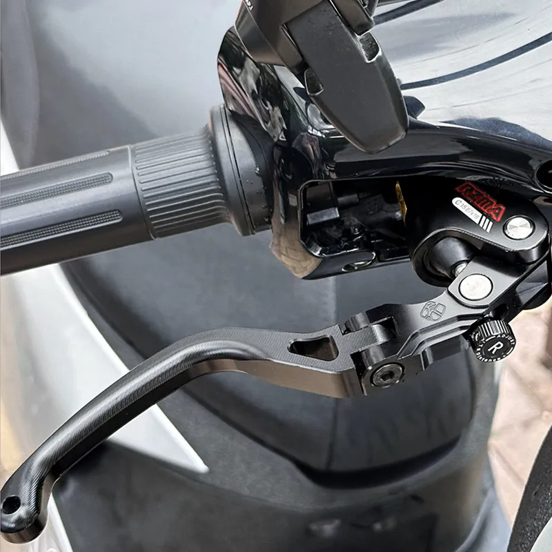 Universal cnc rsc push direto dobrável ajustável sensação linear 22mm guiador cilindro mestre do freio da motocicleta alavanca de embreagem do freio