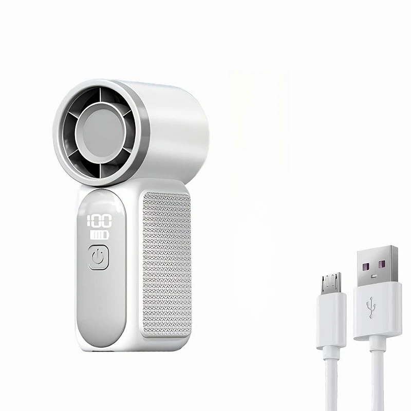 2026 New High-Speed Mini Handheld Small Fan, 100-Speed Small Wind Cannon USB Charging Battery Life Turbine Portable Outdoor Fan image 3