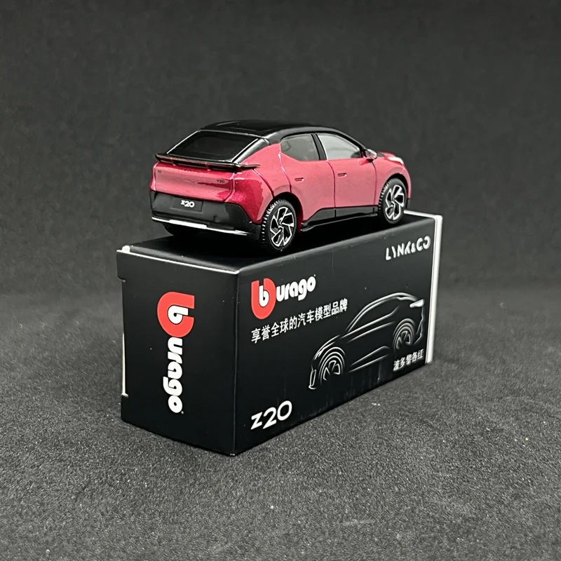 Bburago 1:64 lynk & co 02 z20 suv liga modelo de carro diecast metal novos veículos energia modelo carro simulação coleção crianças brinquedos presente