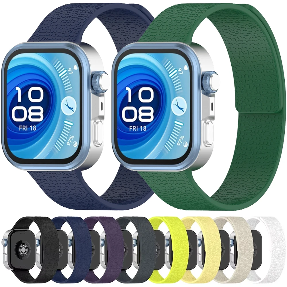 Silikonarmband für Huawei Watch Fit 4 Pro Sport Magnetarmband Armband für Huawei Watch Fit 4/Fit 3 Armbandzubehör